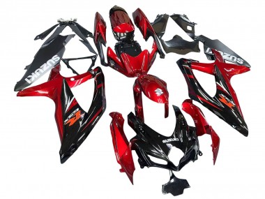 Discount 2008-2010 Red Glossy Black Suzuki GSXR 600 / GSXR 750 Motorcycle Fairings Canada