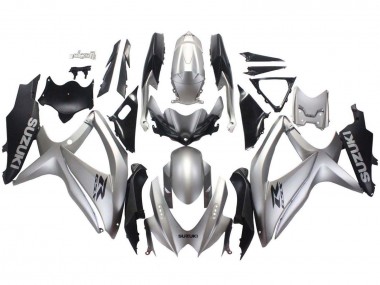 Discount 2008-2010 Silver Matte Black Suzuki GSXR 600 / GSXR 750 Motorcycle Fairings Canada