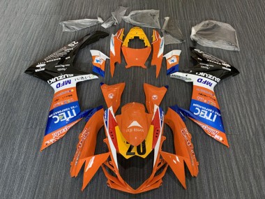 Discount 2008-2010 Orange Blue White Black ITEC Suzuki GSXR 600 / GSXR 750 Motorcycle Fairings Canada