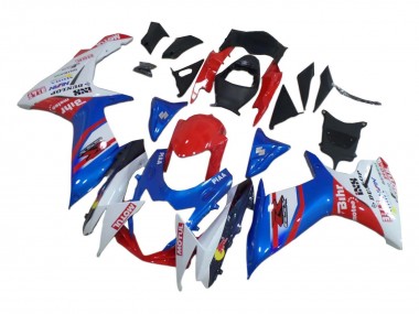Discount 2008-2010 White Red Blue Suzuki GSXR 600 / GSXR 750 Motorcycle Fairings Canada