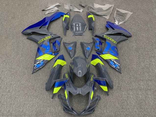 Discount 2011-2024 Dark Nardo Grey Blue Fluorescent Yellow Suzuki GSXR 600 / GSXR 750 Motorcycle Fairings Canada