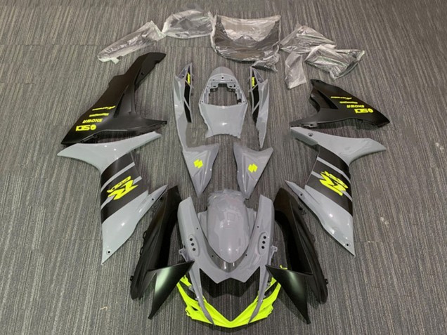 Discount 2011-2024 Nardo Grey Neon Yellow Black Suzuki GSXR 600 / GSXR 750 Motorcycle Fairings Canada