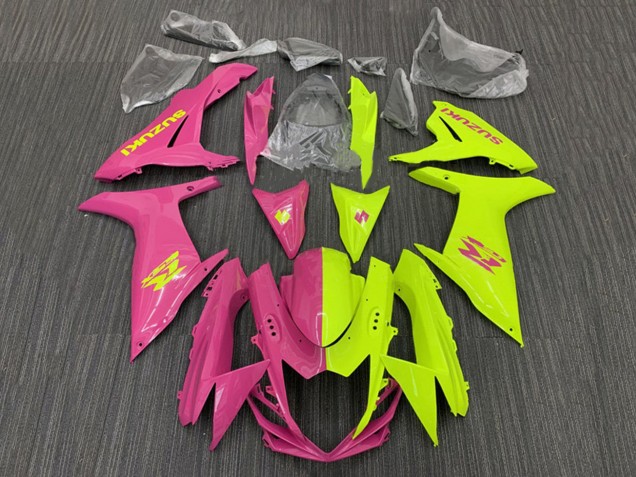 Discount 2011-2024 Pink Yellow Split Suzuki GSXR 600 / GSXR 750 Motorcycle Fairings Canada