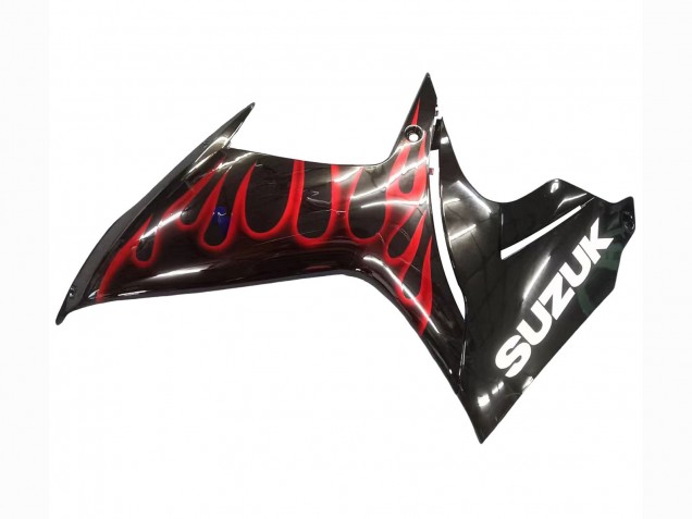 Discount 2011-2024 Glossy Black Red Flame Suzuki GSXR 600 / GSXR 750 Motorcycle Fairings Canada
