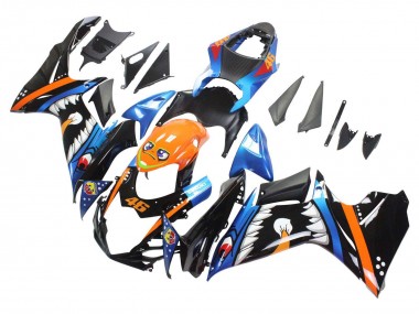 Discount 2011-2024 Light Blue Orange Black White Shark 46 Suzuki GSXR 600 / GSXR 750 Motorcycle Fairings Canada