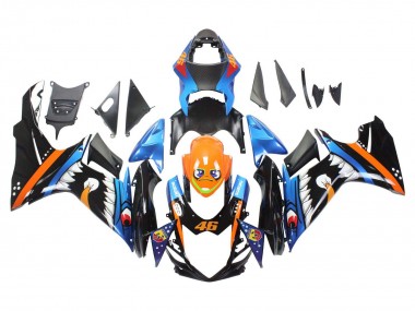 Discount 2011-2024 Light Blue Orange Black White Shark 46 Suzuki GSXR 600 / GSXR 750 Motorcycle Fairings Canada