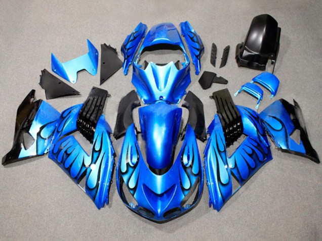 Discount 2011-2024 Blue Black Flame Suzuki GSXR 600 / GSXR 750 Motorcycle Fairings Canada