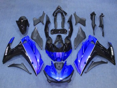 Discount 2015-2018 Blue Glossy Black Yamaha YZF R3/R25 Motorcycle Fairing Kits Canada