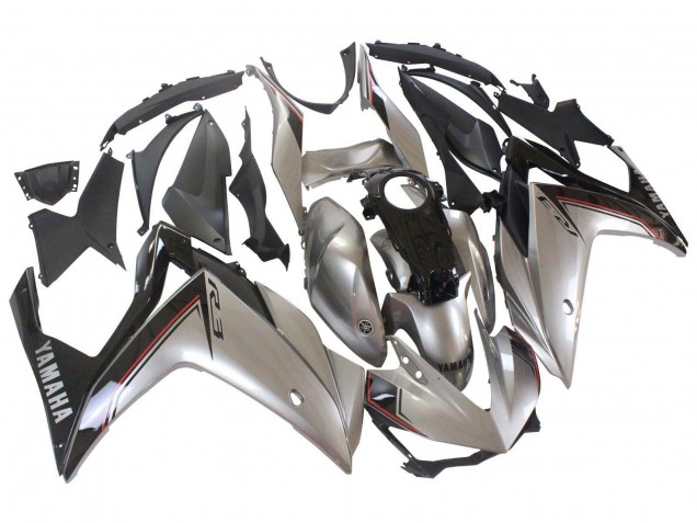 Discount 2015-2018 Silver Black Yamaha YZF R3/R25 Motorcycle Fairings Canada