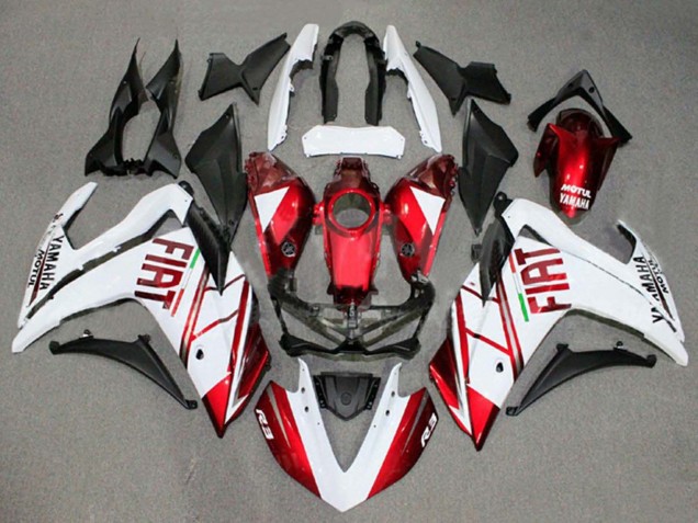 Discount 2015-2018 White Red Fiat Motul Yamaha YZF R3/R25 Motorcycle Fairings Canada