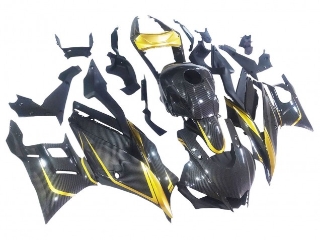 Discount 2019-2021 Glod Black Carbon Fiber Yamaha YZF R3/R25 Motorcycle Fairings Canada