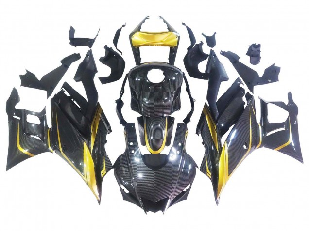Discount 2019-2021 Glod Black Carbon Fiber Yamaha YZF R3/R25 Motorcycle Fairings Canada