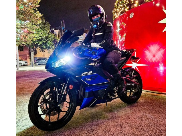 Discount 2022-2024 Blue Glossy Black Yamaha YZF R3/R25 Motorcycle Fairings Canada