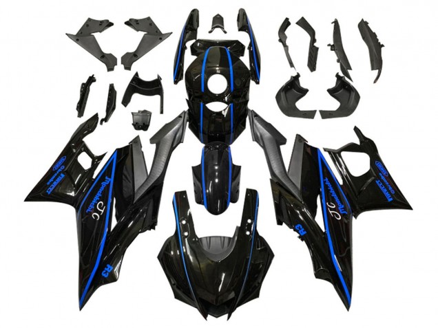 Discount 2022-2024 Glossy Black Blue Yamaha YZF R3/R25 Motorcycle Fairings Canada