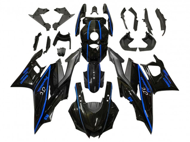 Discount 2022-2024 Glossy Black Blue Yamaha YZF R3/R25 Motorcycle Fairings Canada