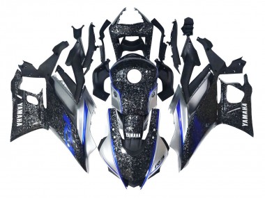 Discount 2022-2024 Marble Black Silver Blue Forged Carbon Fiber Style Yamaha YZF R3/R25 Motorcycle Fairings Canada