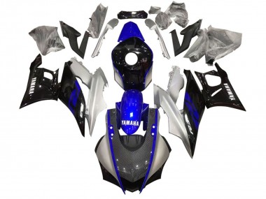 Discount 2022-2024 Silver Blue Black Carbon Fiber Style Yamaha YZF R3/R25 Motorcycle Fairing Canada