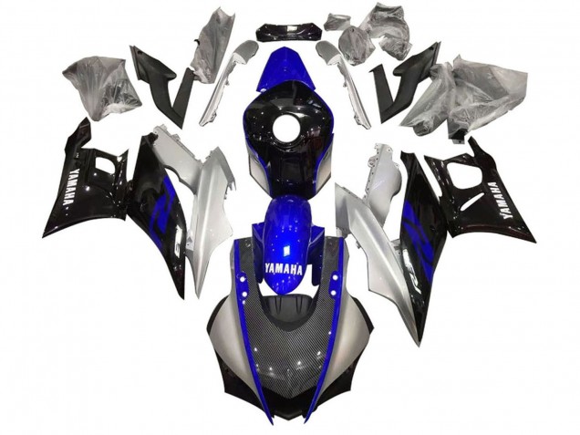 Discount 2022-2024 Silver Blue Black Carbon Fiber Style Yamaha YZF R3/R25 Motorcycle Fairing Canada