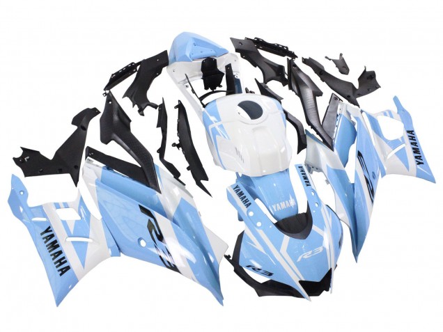Discount 2022-2024 White Light Blue Yamaha YZF R3/R25 Motorcycle Fairings Canada
