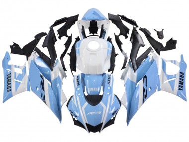 Discount 2022-2024 White Light Blue Yamaha YZF R3/R25 Motorcycle Fairings Canada