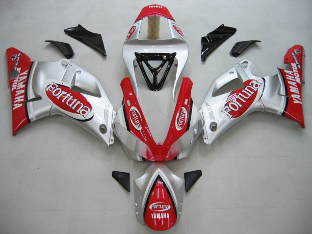 Discount 2000-2001 Silver Red Fortuna Motul Yamaha YZF 1000 R1 Motorcycle Fairings Canada