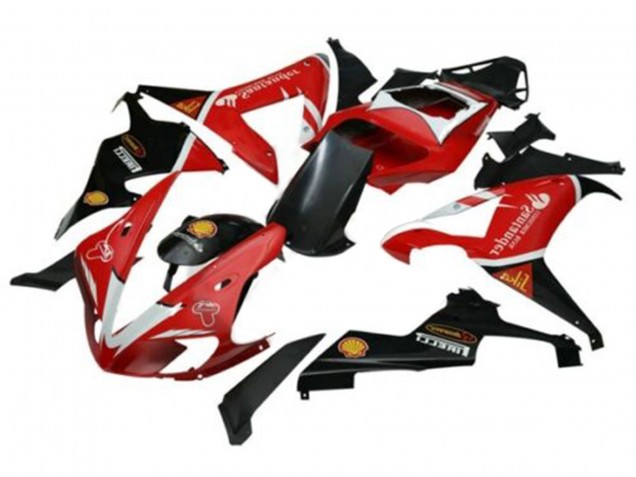 Discount 2002-2003 Red Silver Black Santander Yamaha YZF 1000 R1 Motorcycle Fairings Canada