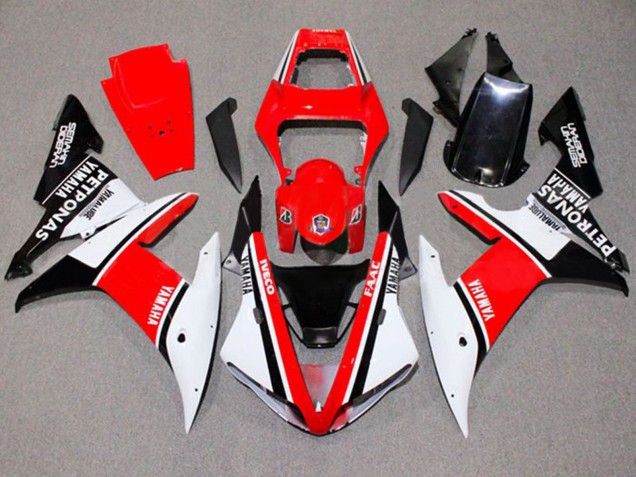Discount 2002-2003 White Red Black Yamalube Petronas Yamaha YZF 1000 R1 Motorcycle Fairings Canada