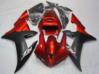 Discount 2002-2003 Red Matte Black Yamaha YZF 1000 R1 Motorcycle Fairings Canada