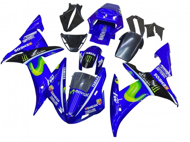 Discount 2002-2003 Blue Black Green MoviStar ENEOS Monster Yamaha YZF 1000 R1 Motorcycle Fairings Canada