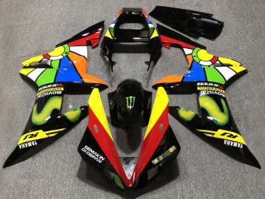Discount 2002-2003 Glossy Black Red Yellow Green Movistar Semakin Didepan Yamaha YZF 1000 R1 Motorcycle Fairings Canada