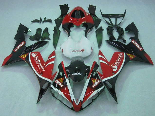 Discount 2004-2006 Red White Black Green Volvo Jika Fimer Santander Yamaha YZF 1000 R1 Motorcycle Fairings Canada