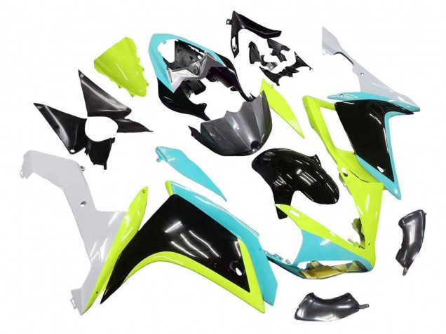 Discount 2007-2008 Light Blue Lime Green Black Yamaha YZF 1000 R1 Motorcycle Fairings Canada