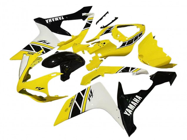 Discount 2007-2008 Yellow White Black Yamaha YZF 1000 R1 Motorcycle Fairing Canada