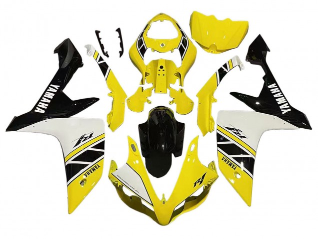 Discount 2007-2008 Yellow White Black Yamaha YZF 1000 R1 Motorcycle Fairing Canada
