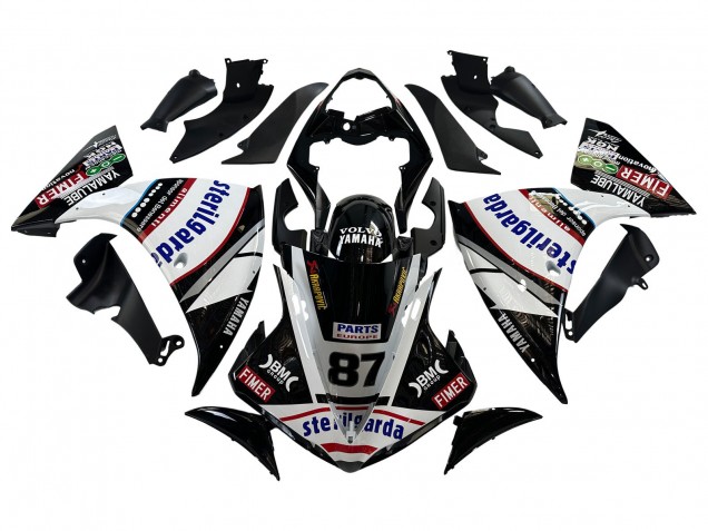 Discount 2009-2011 Glossy Black White Red Volvo Fimer Yamalube 87 Yamaha YZF 1000 R1 Motorcycle Fairings Canada