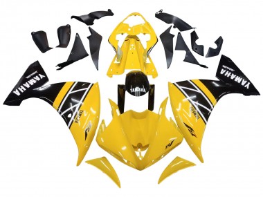 Discount 2009-2011 Yellow White Black Stripe Yamaha YZF 1000 R1 Motorcycle Fairing Kits Canada