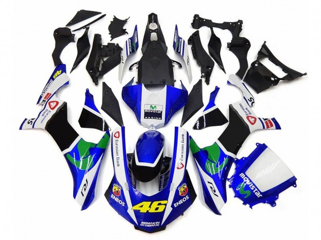 Discount 2020-2025 White Blue GreenBlack MoviStar ENEOS Semakin Didepan 46 Yamaha YZF 1000 R1 Motorcycle Fairings Canada