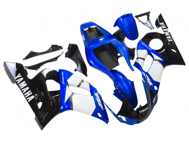Discount 1998-2002 White Blue Glossy Black Yamaha YZF 600 R6 Motorcycle Fairings Canada