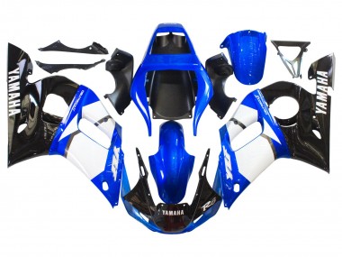 Discount 1998-2002 White Blue Glossy Black Yamaha YZF 600 R6 Motorcycle Fairings Canada