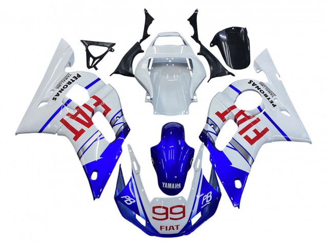 Discount 1998-2002 White Blue Red Fiat 99 Yamaha YZF 600 R6 Motorcycle Fairings Canada
