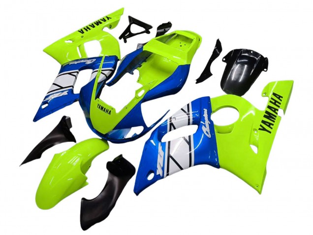 Discount 1998-2002 Neon Green Blue White Champions Yamaha YZF 600 R6 Motorcycle Fairings Canada