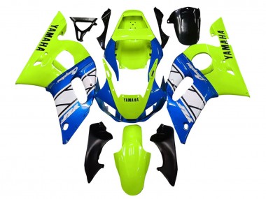 Discount 1998-2002 Neon Green Blue White Champions Yamaha YZF 600 R6 Motorcycle Fairings Canada