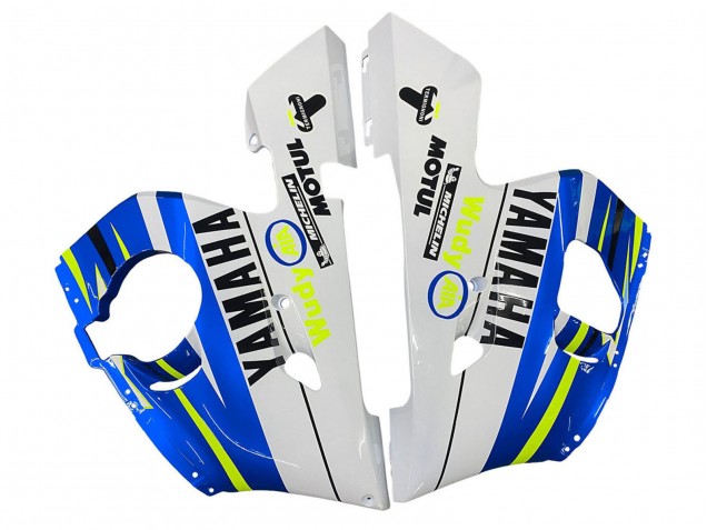 Discount 1998-2002 White Blue Neon Yellow Fiat Motul Michelin Yamaha YZF 600 R6 Motorcycle Fairings Canada