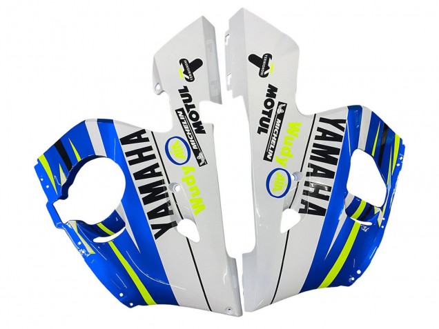 Discount 1998-2002 White Blue Neon Yellow Fiat Motul Michelin Yamaha YZF 600 R6 Motorcycle Fairings Canada