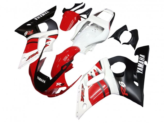 Discount 1998-2002 White Red Glossy Black Yamaha YZF 600 R6 Motorcycle Fairings Canada