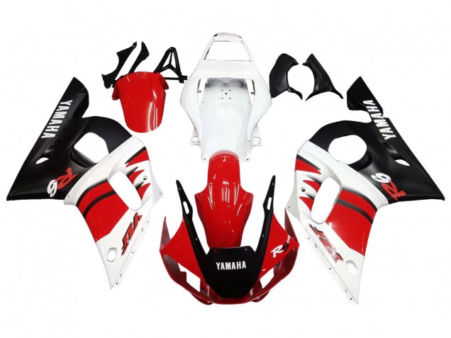 Discount 1998-2002 White Red Glossy Black Yamaha YZF 600 R6 Motorcycle Fairings Canada