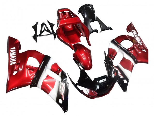 Discount 1998-2002 Red White Glossy Black Yamaha YZF 600 R6 Motorcycle Fairings Canada
