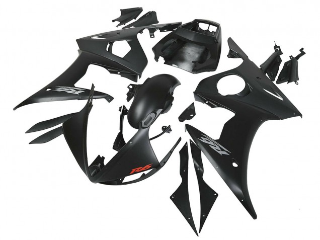 Discount 2003-2004 Matte Black Yamaha YZF R6 Motorcycle Fairings Canada