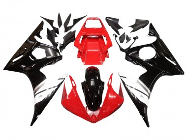 Discount 2003-2004 Red White Glossy Black Yamaha YZF R6 Motorcycle Fairings Canada