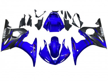 Discount 2003-2004 Blue Glossy Black Yamaha YZF R6 Motorcycle Fairings Canada